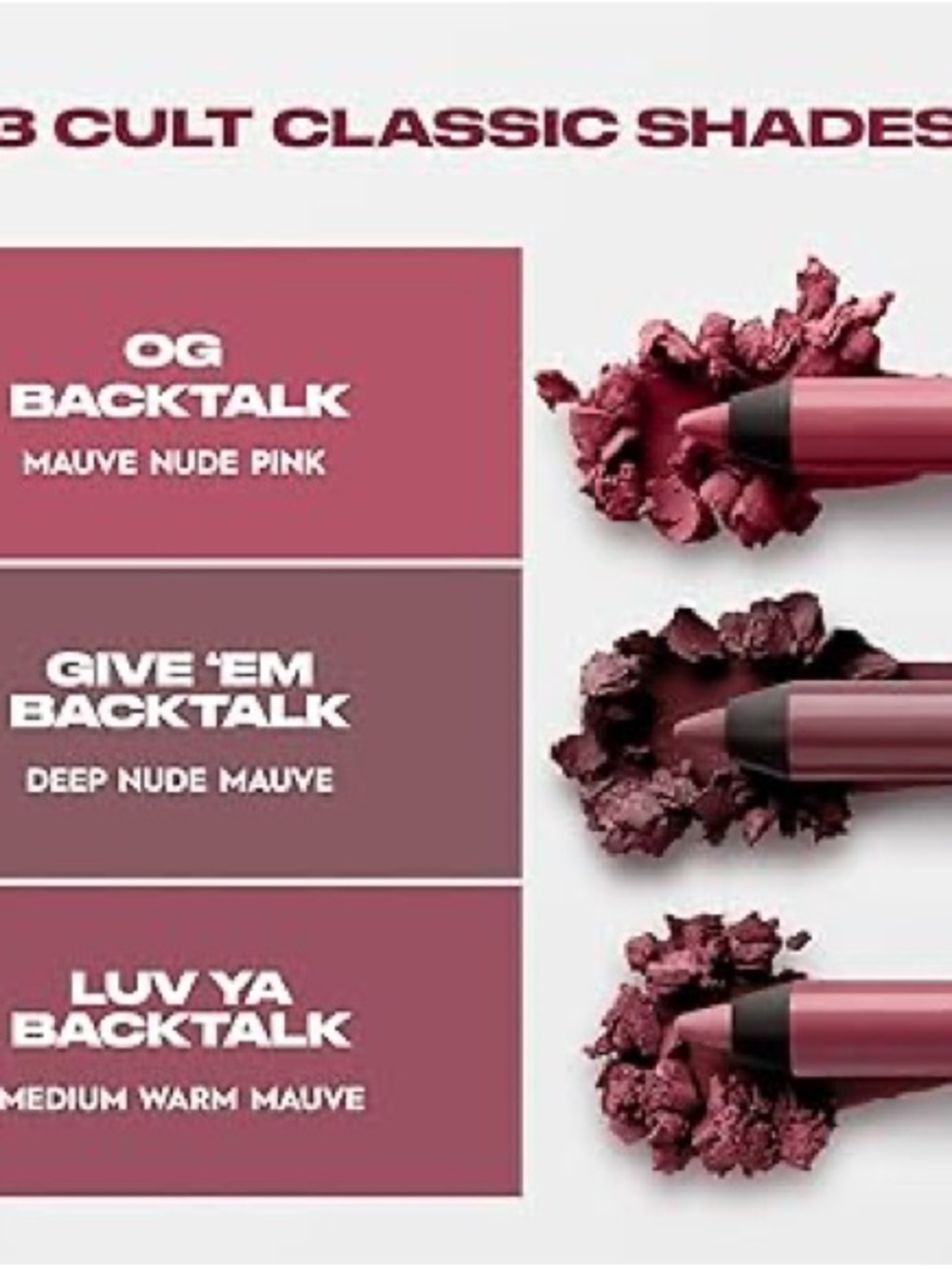 Urban Decay Lipstick in Deep Mauve Love Ya Back Talk NEW - Picture 2 of 3